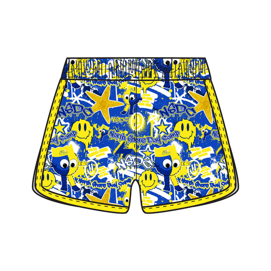 Girls & Womens NSDC Graffiti Short