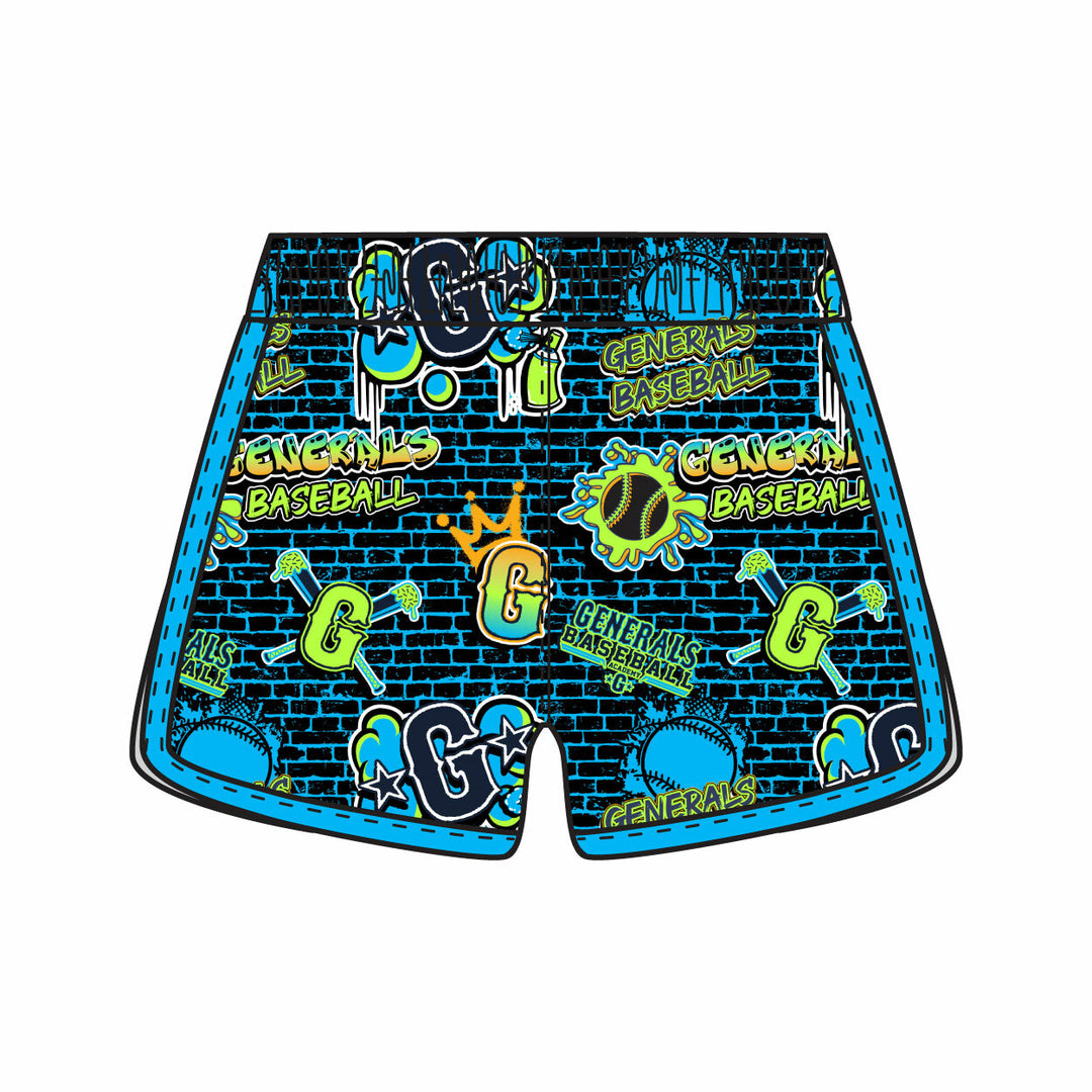 Girls & Womens Generals Baseball Short