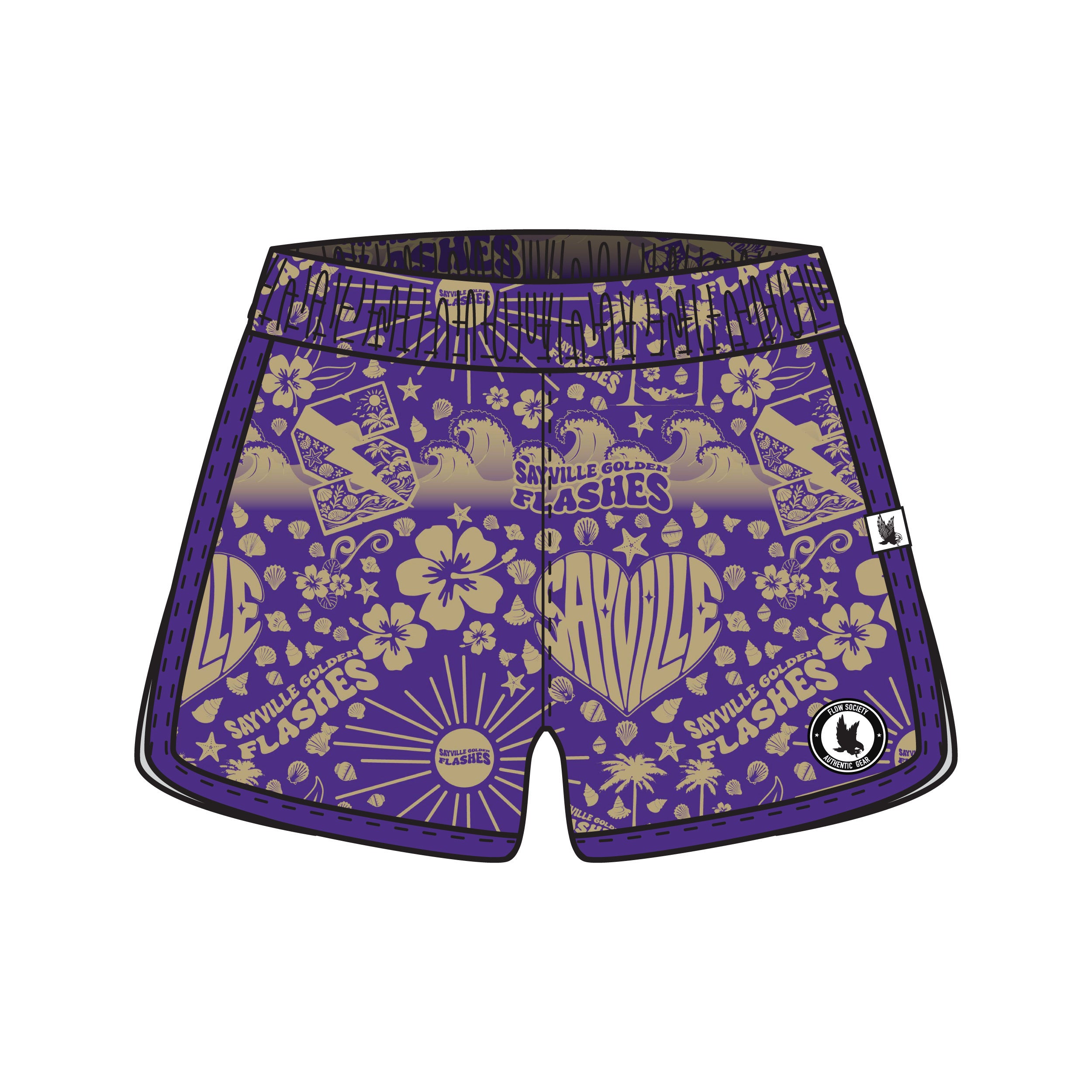 Girls & Womens Sayville Golden Flashes Short