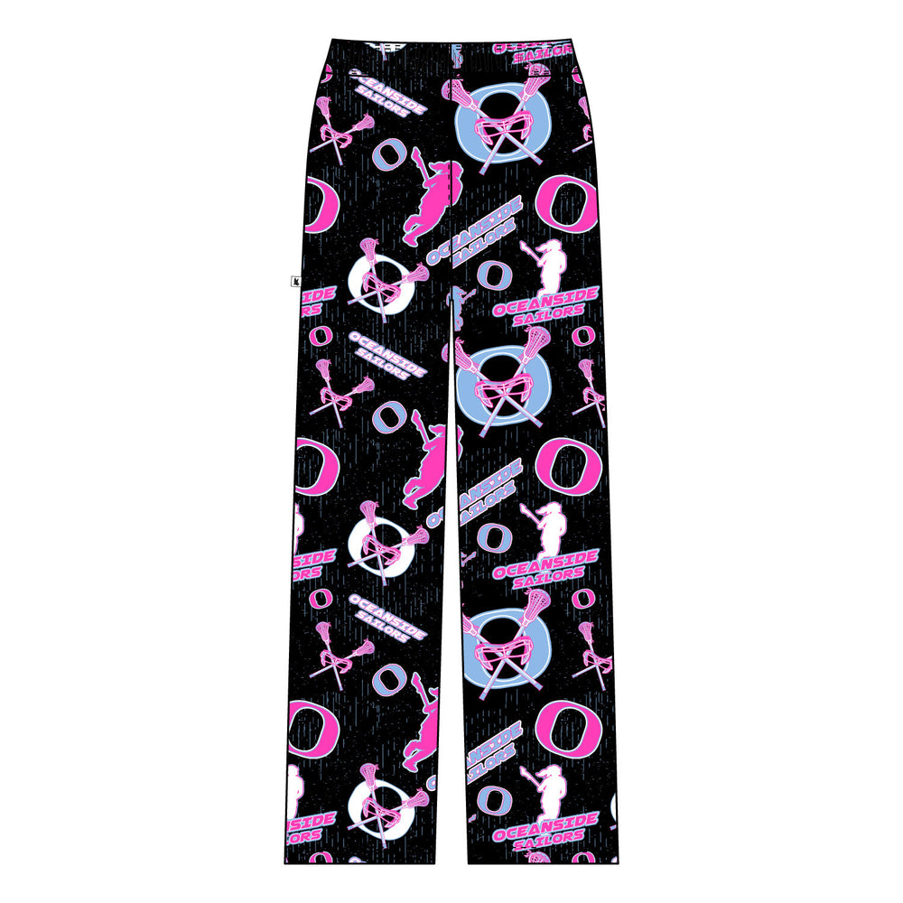 Youth & Adult Oceanside Lacrosse Lounge Pant Black/Pink