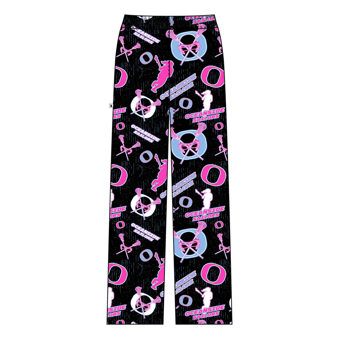 Youth & Adult Oceanside Lacrosse Lounge Pant Black/Pink
