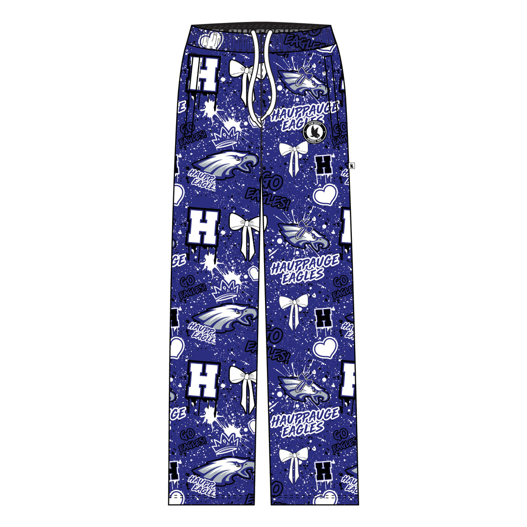 Youth & Adult Hauppauge Eagles Splatter Bow Lounge Pant