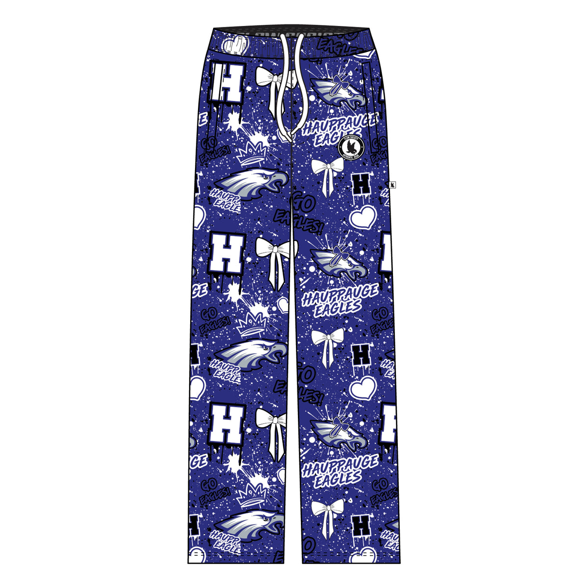 Youth & Adult Hauppauge Eagles Splatter Bow Lounge Pant