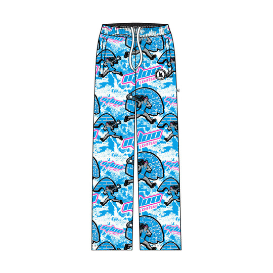 Youth & Adult Igloo Lacrosse Blue & Pink Lounge Pant