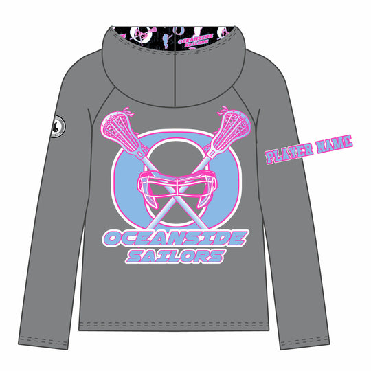 Girls Oceanside Sailors Lacrosse Hoodie - 2 colors!