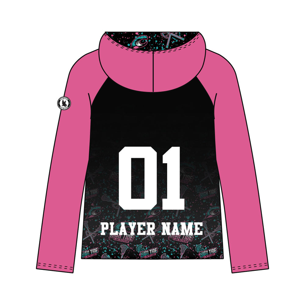 Youth & Adult High Tide Lacrosse Splatter Pink Hoodie