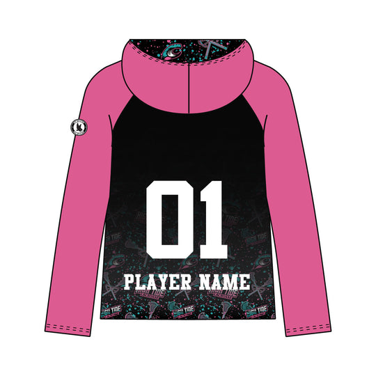 Youth & Adult High Tide Lacrosse Splatter Pink Hoodie