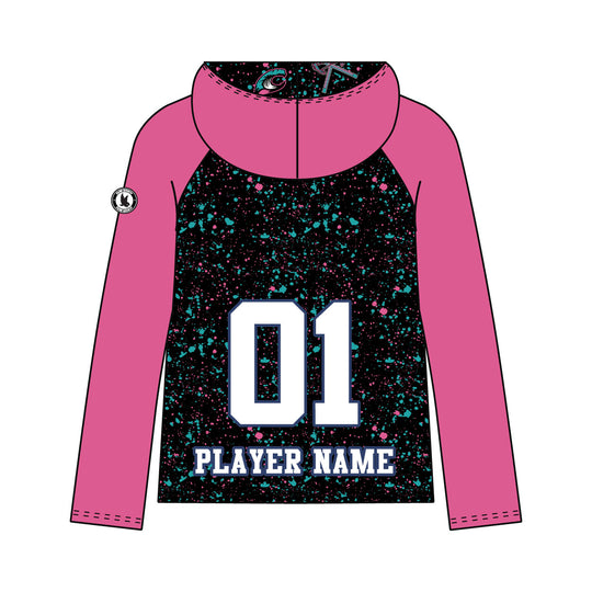 Youth & Adult High Tide Lacrosse Splatter Pink Hoodie