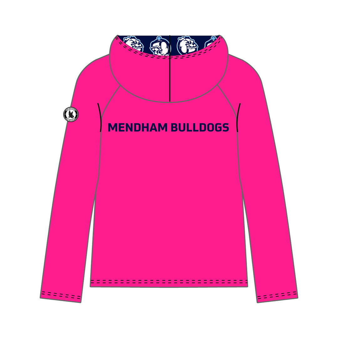 Youth & Adult Mendham Bulldogs Logo Pink Hoodie