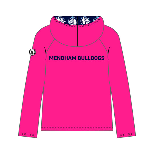 Youth & Adult Mendham Bulldogs Logo Pink Hoodie
