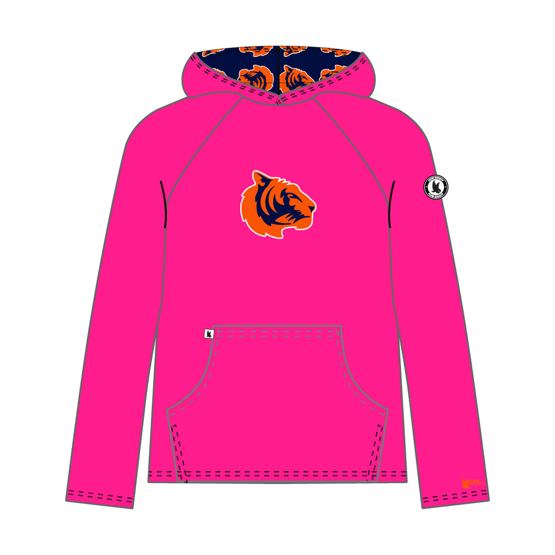 Youth & Adult Mendham Tigers Logo Pink Hoodie