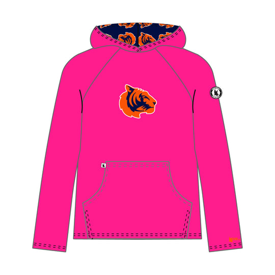 Youth & Adult Mendham Tigers Logo Pink Hoodie