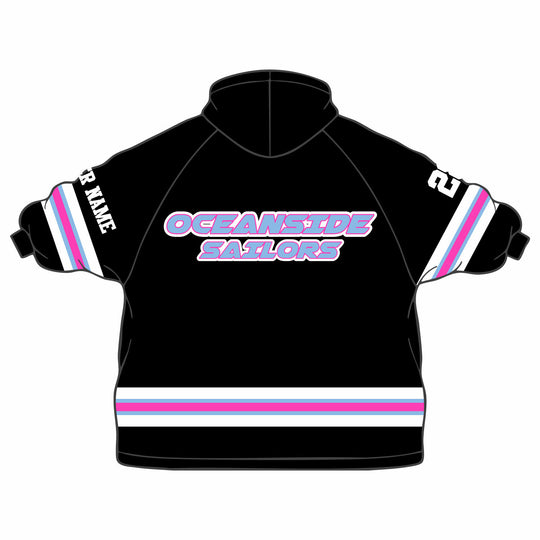 Girls & Womens Oceanside Sailors Lacrosse Wearable Blanket Hoodie - 2 colors!