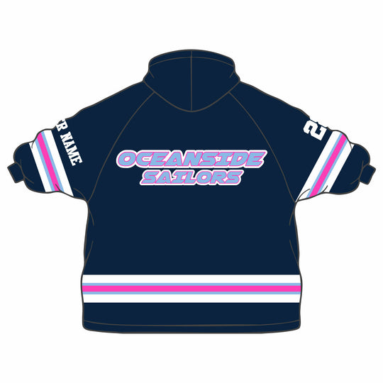 Girls & Womens Oceanside Sailors Lacrosse Wearable Blanket Hoodie - 2 colors!