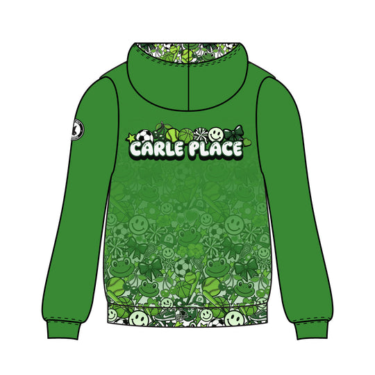 Girls & Womens Carle Place Logo Zipper Hoodie