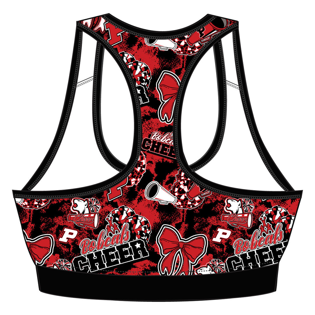 Youth Plainedge Bobcats Cheer Sports Bra