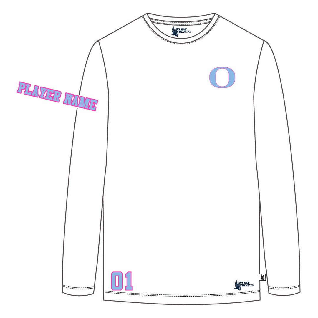 Girls & Womens Oceanside Sailors Lacrosse Long Sleeve Tee Shirt - 3 colors!
