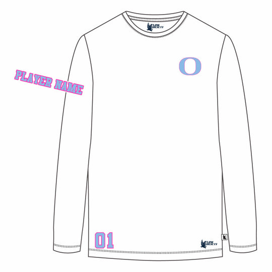 Girls & Womens Oceanside Sailors Lacrosse Long Sleeve Tee Shirt - 3 colors!