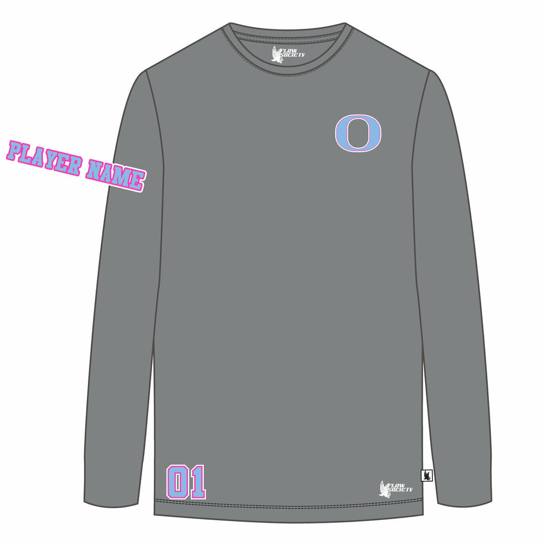 Girls & Womens Oceanside Sailors Lacrosse Long Sleeve Tee Shirt - 3 colors!