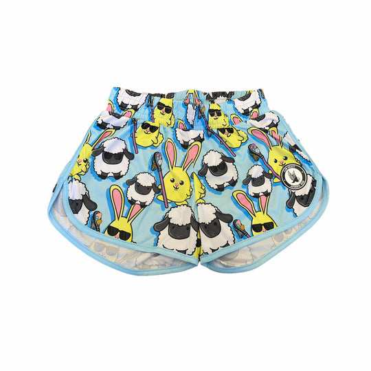 Girls & Womens Baaad To The Flow Easter Short