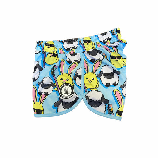Girls & Womens Baaad To The Flow Easter Short