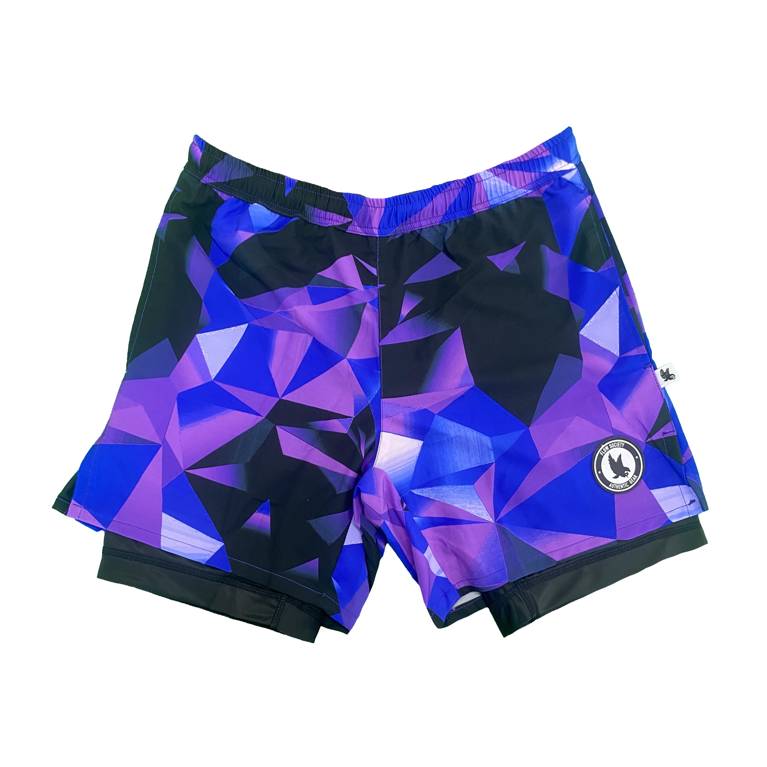 Mens 2-1 Compression Diamond Geo Blue Purple 7