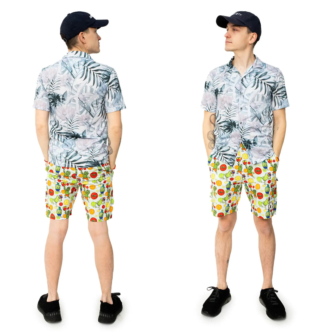 Mens Pickleball Flow Short 7" White