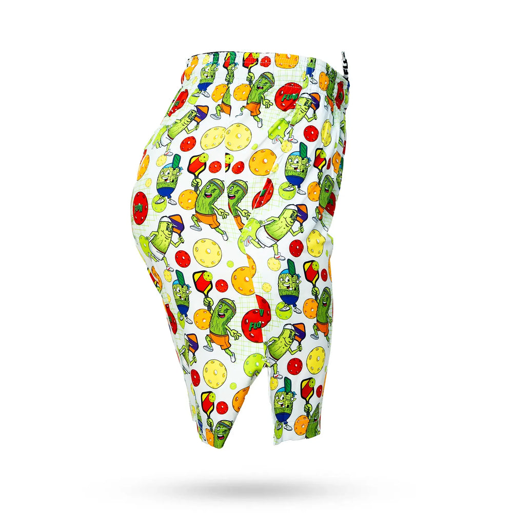 Mens White Pickleball Flow 9" Short