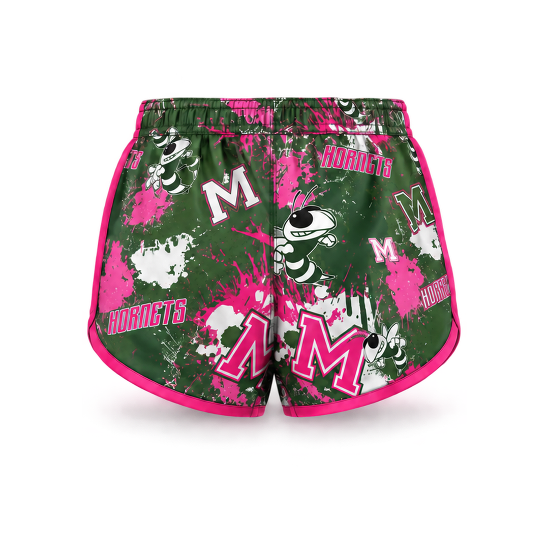 Girls & Womens Mansfield Hornets Pink Short