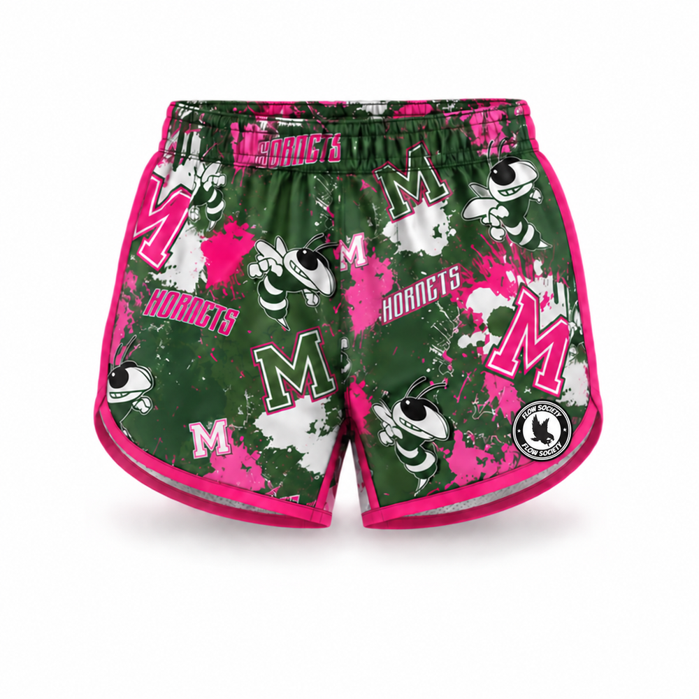 Girls & Womens Mansfield Hornets Pink Short