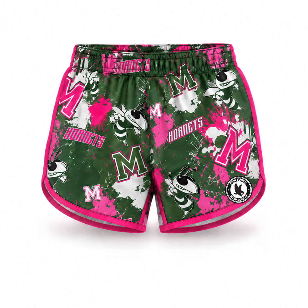 Girls & Womens Mansfield Hornets Pink Short