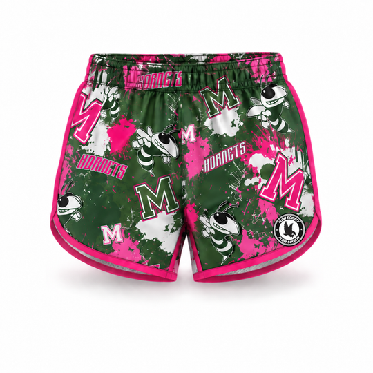 Girls & Womens Mansfield Hornets Pink Short