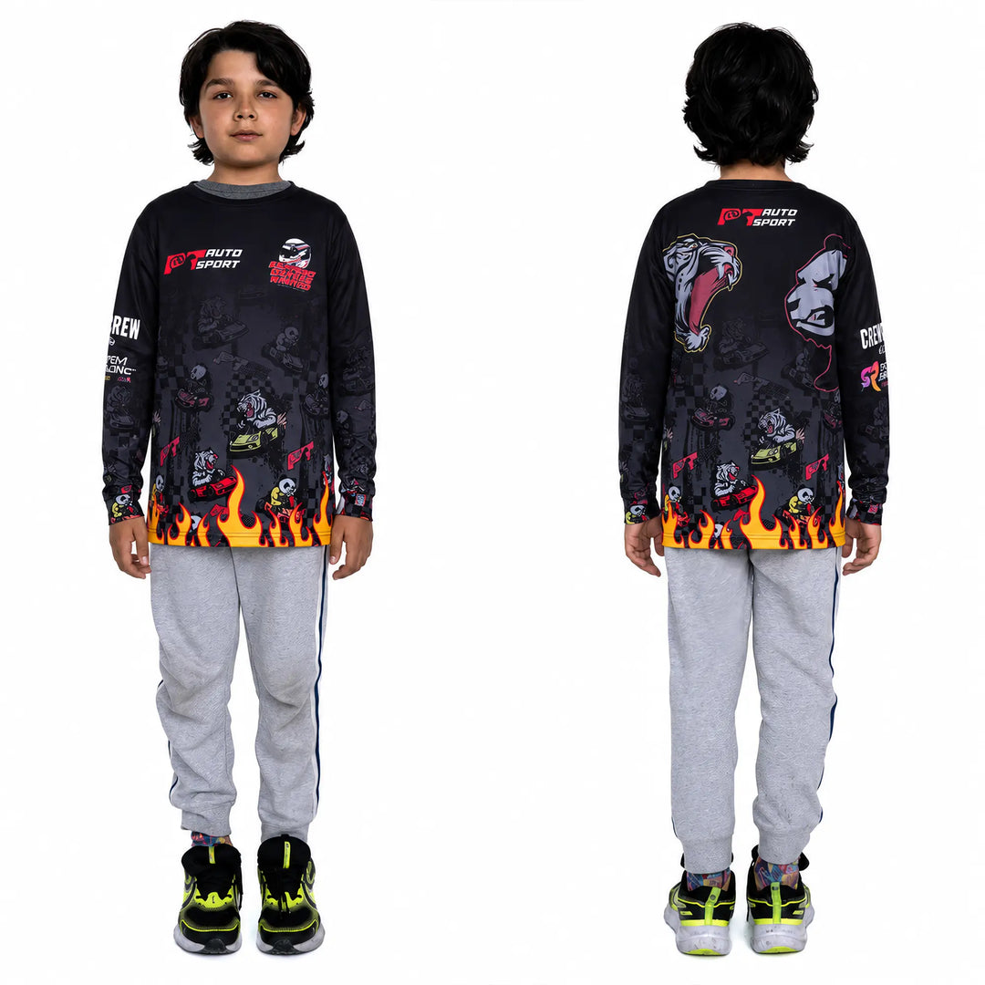PT Autosport x Flow Society Race Kars Long Sleeve Tee