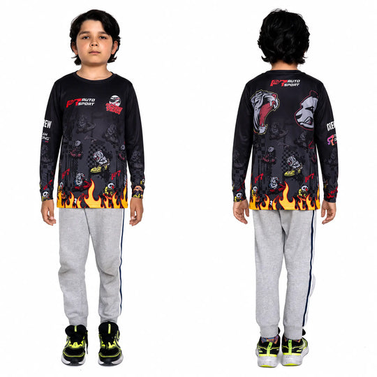 PT Autosport x Flow Society Go Karts Long Sleeve Tee