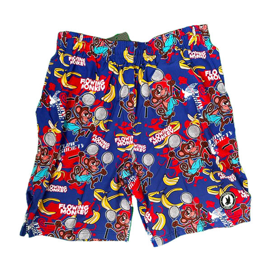 Boys Tennis Monkey Print 7" Performance Short