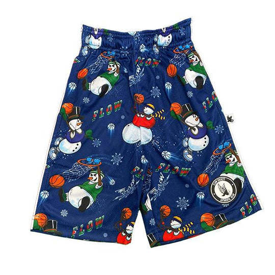 Mens Snowman Frosty Bball Short