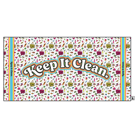 Filthy Chips × Flow Society “Keep It Clean” Beach Towel