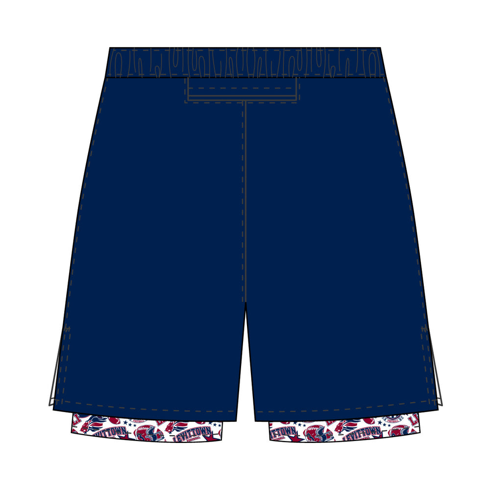 Boys & Mens Levittown Football 2-1 Compression Short