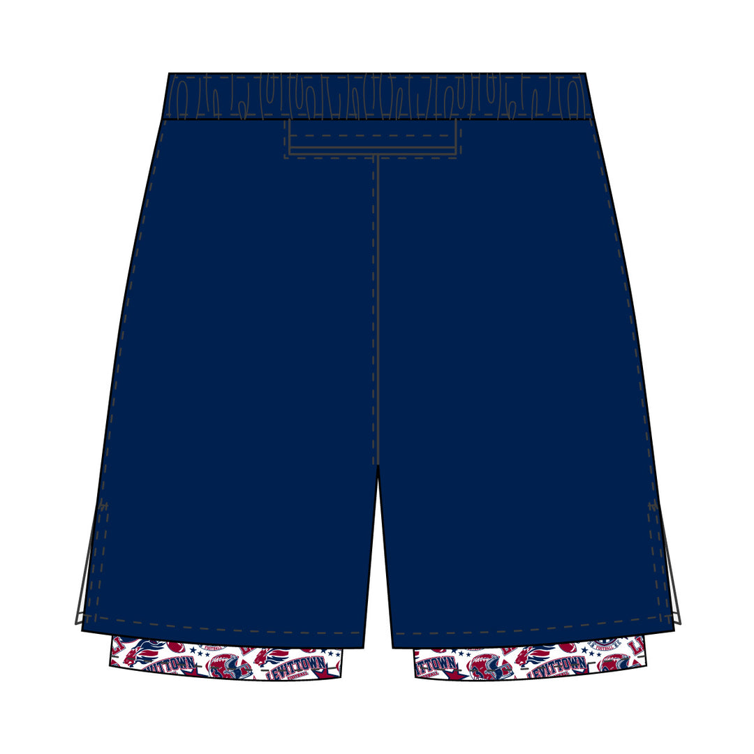 Boys & Mens Levittown Football 2-1 Compression Short