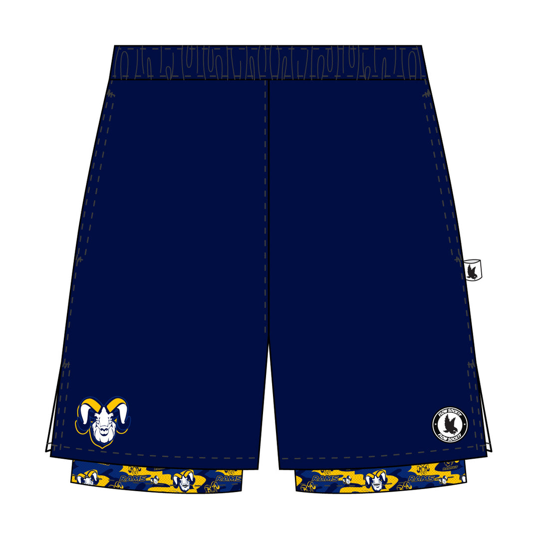 Boys & Mens Ramsey Rams Camo 2-1 Compression Short - 2 colors!