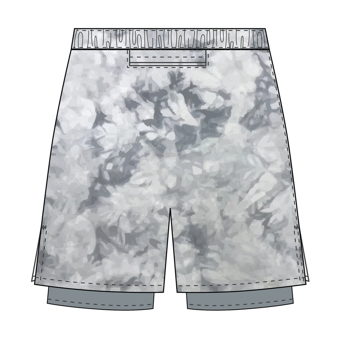 Boys & Mens SAF Logo Tie Dye 2-1 Compression Short