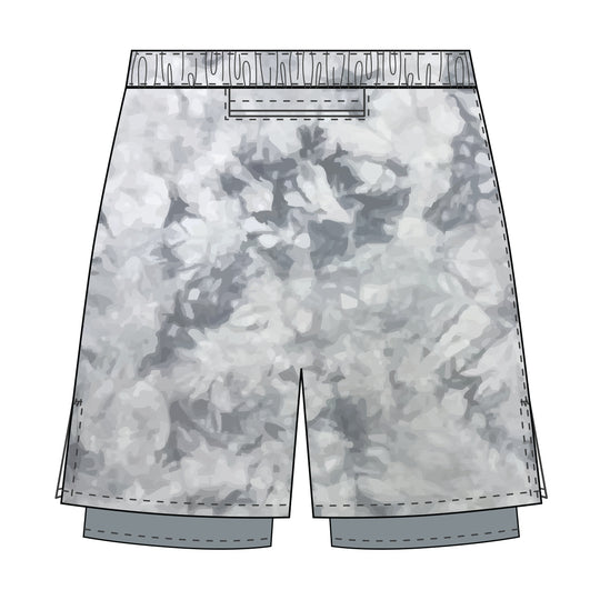 Boys & Mens SAF Logo Tie Dye 2-1 Compression Short