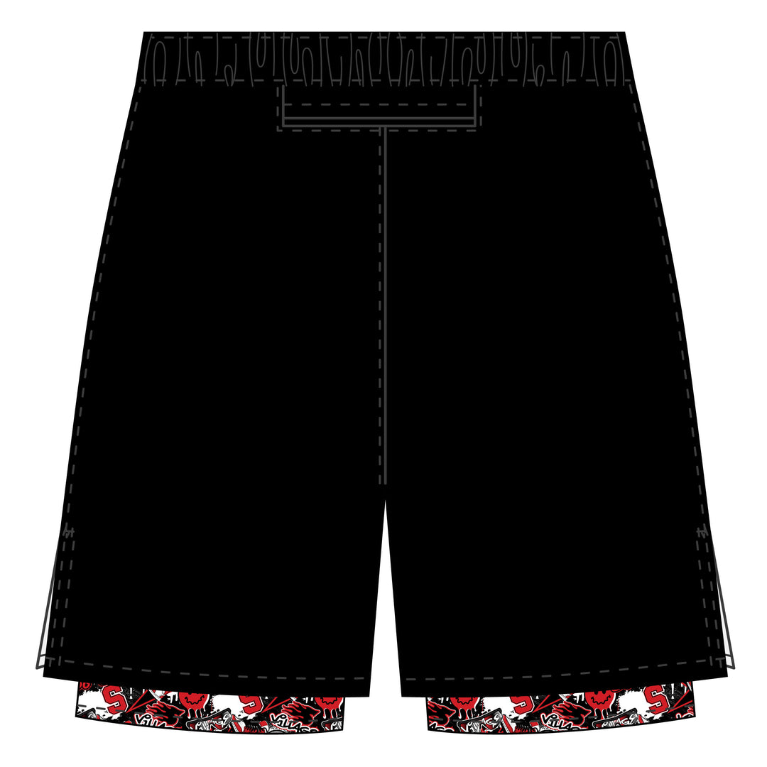 Boys & Mens Syosset Village School 2-1 Compression Short