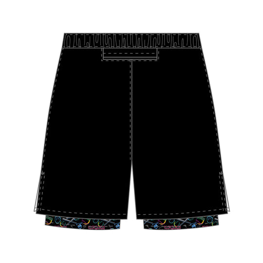 Boys & Mens Kent White Sox Baseball 2-1 Compression 7" Performance Short