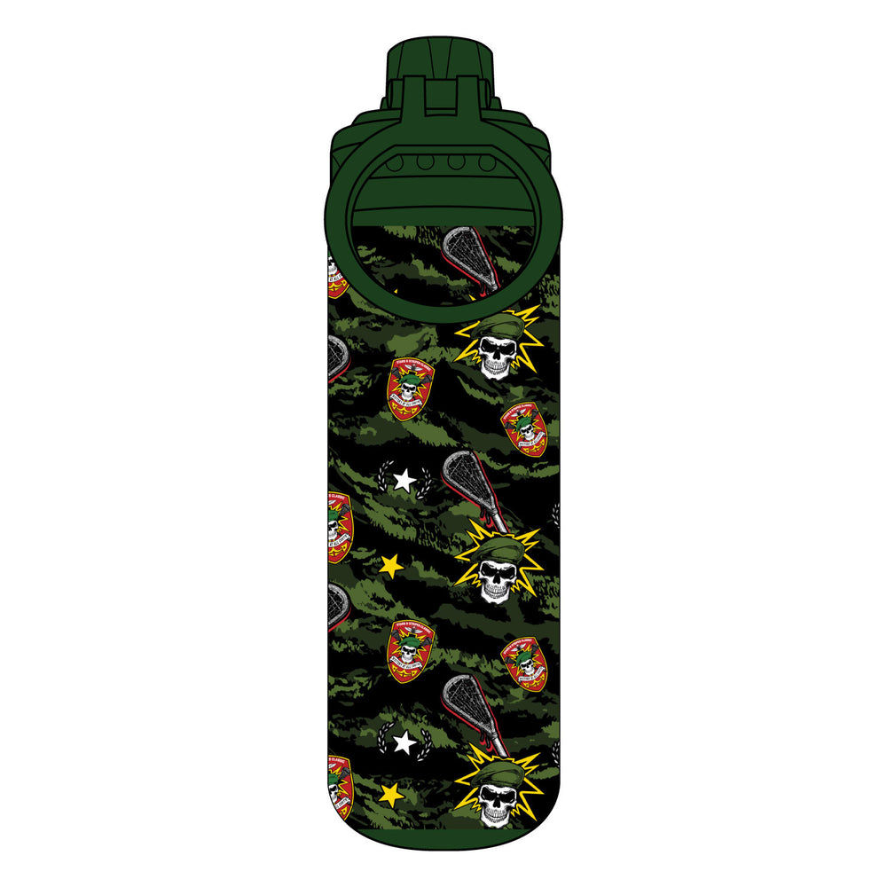 Green Beret Tigerstripe Camo 24oz Stainless Steel Water Bottle