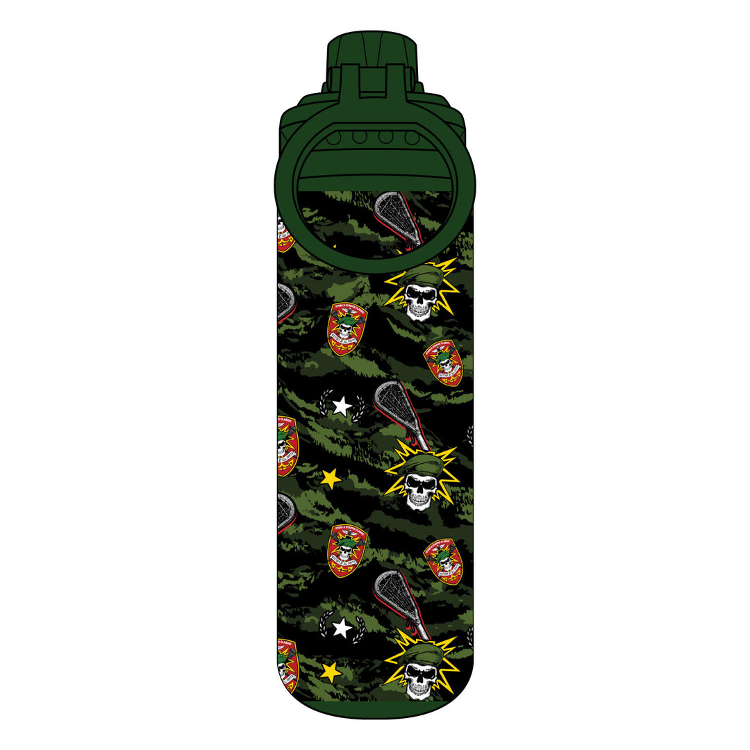 Green Beret Tigerstripe Camo 24oz Stainless Steel Water Bottle