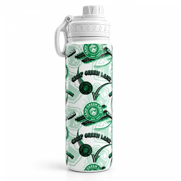 Camp Green Lane 24 oz Stainless Steel Water Bottle - 2 colors