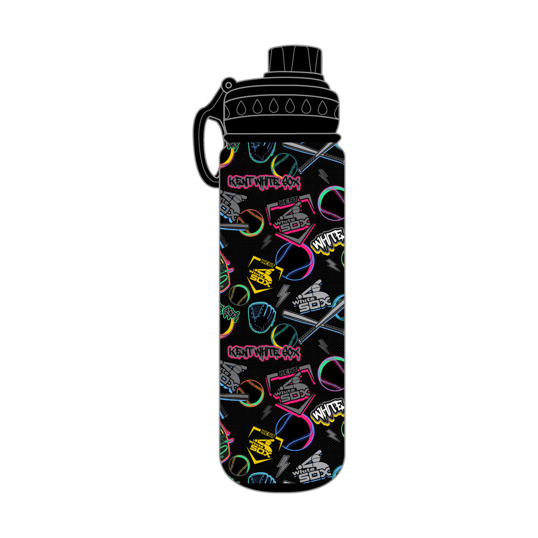 Kent White Sox Baseball 24 oz Stainless Steel Water Bottle