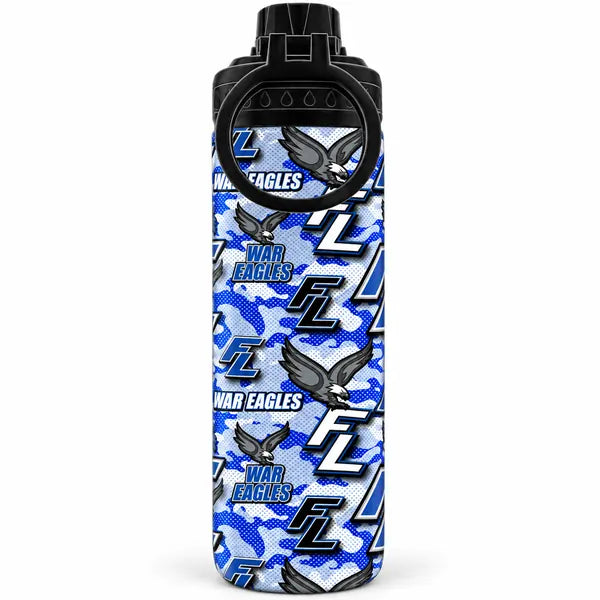 Franklin Lakes War Eagles 24 oz Stainless Steel Water Bottle