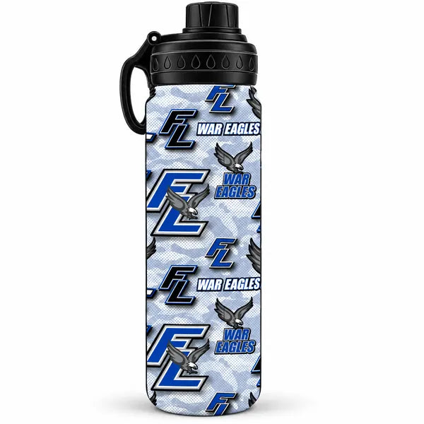 Franklin Lakes War Eagles 24 oz Stainless Steel Water Bottle